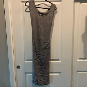 Black and grey gingham 90’s dress sz L clues collection clueless picnic cottage